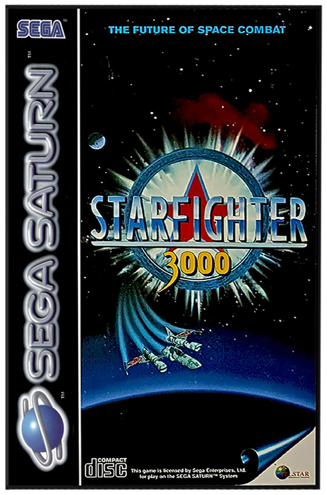 StarFighter 3000 box art for Sega Saturn